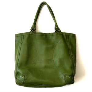 Cole Haan | pebbled leather tote bag | Fern Green